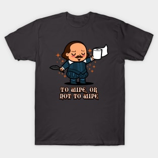 Funny Cute Kawaii Shakespeare Retro Vintage Toilet Paper Humor Meme T-Shirt